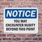 Signmission You May Encounter Nudity Beyond This Point, 10 Inch X 7 Inch, Plastic Sign, 2PK OS-2PACK-NS-P-710-L-19094 - alternate 4