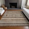 Homeroots 3' X 5' Chocolate And Gray Southwestern Washable Indoor Outdoor Area Rug 582812 - alternate 2