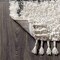 Jonathan Y Mercer Shag Plush Tassel Moroccan Geometric Trellis Ivory/Gray 3 ft. x 5 ft. Area Rug MCR101B-3 - alternate 2