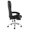 Elama High Back Adjustable Faux Leather Office Chair in Black with Adjustable Footrest ELM-F-011 - alternate 3