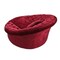 Homeroots 17" Red Velour And Mdf Sofa Chair 282511 - alternate 3