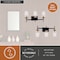 Vaxcel Warren 3 Light Black and Brass Mid Century Modern Bathroom Vanity Wall Fixture Clear Glass W0393 - alternate 3