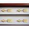 Homeroots Set of Six Brass Cast Aluminum Arrow Drawer Pull Knobs, 6PK 635772 - alternate 2
