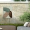 Trademark Fine Art Outdoor Canvas Art Bilge Paksoylu  'Abstract Circles With Gold 3' Wall Art for  Patios, or Gardens 1X28741-OC2432WR - alternate 3