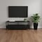 Homeroots 47in Black Cabinet Enclosed Storage TV Stand 490359 - alternate 5