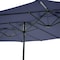 Pure Garden 15 Ft Double Patio Umbrella, Navy 50-LG1284 - alternate 6