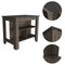 Homeroots Dark Brown and Brown 41in Kitchen Island With Storage 474092 - alternate 2