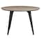 Leisuremod Round 47 in W, 30 in L, MDF/Metal, Weathered Oak RTM47WO - alternate 2