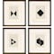 Homeroots Set Of Four Geometrics I Black Framed Print Wall Art, 4PK 525391 - alternate 2