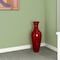 Uniquewise Tall Floor Vase, 37 Inch Bamboo Vase, Modern Red Vase Large Flower Holder, Floor Vase for Home Decor QI003243 - alternate 2