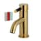 Kingston Brass One-Handle Single-Hole Bathroom Faucet with Push Pop-Up Drain, Brushed Brass LS8223DKL - alternate 1