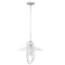 Homeroots White Simple Iron Ceiling Light With Clear Shades 651625 - alternate 2