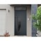 Vdomdoors Steel Door Deux 6501 Anthracite Transom Window Stainless Inserts Single Modern Painted-W36xH80+16-L DEUX6501EXD-BLK-W36 x H80+16-Left-hand Inswing - alternate 3