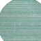 Homeroots 8' Turquoise And Aqua Round Striped Washable Indoor Outdoor Area Rug 615382 - alternate 3