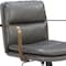 Homeroots Dark Gray and Bronze Adjustable Height Swivel Rolling Office Chair 572154 - alternate 3