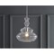 Jonathan Y Bettina 13.37" Glass/Metal LED Pendant, Chrome/Clear JYL6402A - alternate 4