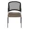 Office Star Products ProGrid Titanium & Black Visitors Chair, Straight Legs, Dillon Grey 86724R-R103 - alternate 3