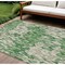 Homeroots 10' X 14' Green And Gray Striped Washable Indoor Outdoor Area Rug 596673 - alternate 1