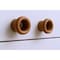 Homeroots Set of Two Brown Wood Open Circle Drawer Pull Knobs, 2PK 476584 - alternate 2