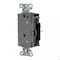Hubbell Wiring Device-Kellems Straight Blade Receptacle, 5-20R, 20 A, 125V AC, 2 Pole, 3 Wire, Surface Mount, Grounded HBL2182STGYTR - alternate 1