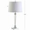 Jonathan Y Foster 28.25" Crystal LED Table Lamp, Clear/Chrome JYL2051A - alternate 2