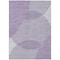 Homeroots 9' X 12' Purple Gray And Ivory Geometric Washable Indoor Outdoor Area Rug 597659 - alternate 5