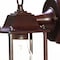 Homeroots Dark Brown Hanging Glass Lantern Wall Light 398557 - alternate 2