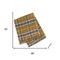 Homeroots 55" X 70" Gold And Brown Cotton Blend Woven Plaid Plush Throw Blanket with Fringe 633089 - alternate 2