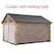 Sunjoy Replacement Curtains for 13 ft.  15 ft. Wood-Framed Gable Roof Gazebos W/Netting Tube A111901000 - alternate 1