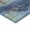 Homeroots 8' Teal Blue And Gray Round Abstract Washable Indoor Outdoor Area Rug 632037 - alternate 4