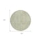 Homeroots 8' Artichoke Green And Ivory Round Abstract Washable Indoor Outdoor Area Rug 594895 - alternate 4