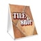 Signmission Tile Sale, 36 Inch x 24 Inch A-frame Yard Sign, Plastic Sign SBC-2436-Tile Sale - alternate 1