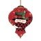 Homeroots Plaid Snowman and Cardinals Hand Painted Mouth Blown Glass Ornament 477497 - alternate 1