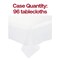 Smarty Had A Party 54 x 108 Clear Rectangular Disposable Plastic Tablecloths 96 Tablecloths, 96PK 813270-CL-CASE - alternate 3