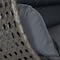 Leisuremod Charcoal Wicker Hanging 2 person Egg Swing Chair, Dark Grey ESCCH-57DGR - alternate 6