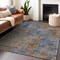 Homeroots 3' X 5' Navy Blue And Brown Abstract Washable Indoor Outdoor Area Rug 603593 - alternate 5