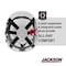 Jackson Safety Hard Hat, Wht, CH-300, PE 20900 - alternate 2