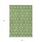 Homeroots 8' X 10' Green And Light Green Geometric Washable Indoor Outdoor Area Rug 596024 - alternate 4