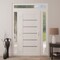 Vdomdoors Front Exterior Prehung Metal-Plastic Door, Manux 8415 White Silk, 2 Side and Top Sidelite Transom,  MANUX8415EXD-WS-W16+36+16xH80+14-RH - alternate 2