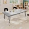 Flash Furniture Wren 48 in x 24 in Adjustable Height Activity Table, Thermal Laminate Top, Short Legs, Gray XU-A2448-REC-GRY-T-P-GG - alternate 3