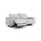 Homeroots 84in Gray And Silver Power Reclining Love Seat 480889 - alternate 1
