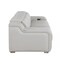 Homeroots 103" Light Gray Italian Leather Reclining USB Sofa 632871 - alternate 2