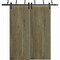 Sartodoors Sliding Closet Barn Bypass Doors 56 x 80 inches, BASIC 3001 Antique Oak, Modern 6.6ft Rails Hardwa BASIC3001BBB-OANTI-56 - alternate 1