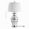 Jonathan Y Zilar Striped 28.75" Ceramic/Iron Classic Modern LED Table Lamp, Silver JYL6603A - alternate 4