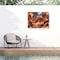Trademark Fine Art Outdoor Canvas Art Michael David Ward 'Fire and Brimstone' Wall Art for Patios, or Gardens GRL01153-OC2432WR - alternate 1