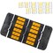 Traffic Kontrol Rubber Speed Hump 2PC, 3FT Long With 2 End Caps, 18 Bolts, Yellow Black TKSH-3-YB-KIT-E - alternate 3