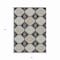Homeroots 5' X 8' Black And Silver Floral Washable Indoor Outdoor Area Rug 610740 - alternate 2