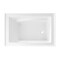 Kingston Brass 48" Acrylic Rectangular 3-Wall Alcove Tub, Right Hand Drain and Anti-Skid Surface, Glossy White VTAM4832R22D - alternate 5