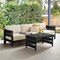 Alaterre Furniture Alaterre Barton Patio Sofa and Coffee Table Furniture Set for Outdoor Use Black Finish 80-BARTON-3SOFATB-B - alternate 4