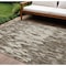 Homeroots 8' X 10' Brown And Ivory Abstract Washable Indoor Outdoor Area Rug 612644 - alternate 1